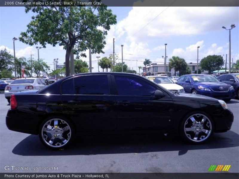 Black / Titanium Gray 2006 Chevrolet Malibu LS Sedan