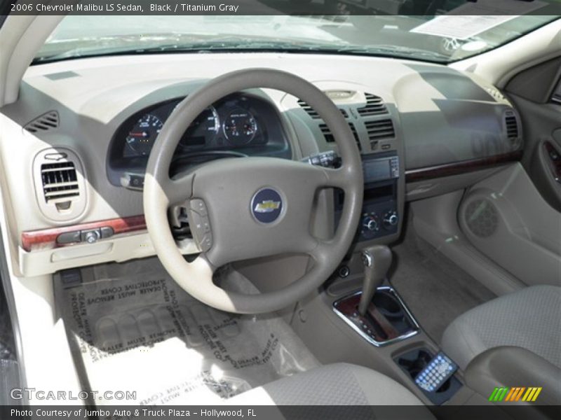 Black / Titanium Gray 2006 Chevrolet Malibu LS Sedan