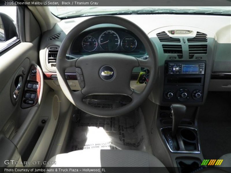 Black / Titanium Gray 2006 Chevrolet Malibu LS Sedan