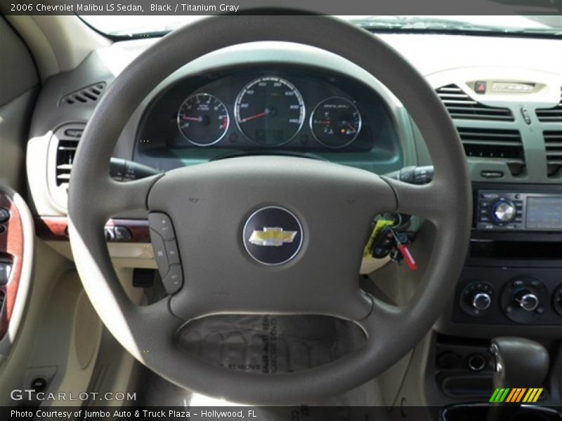 Black / Titanium Gray 2006 Chevrolet Malibu LS Sedan