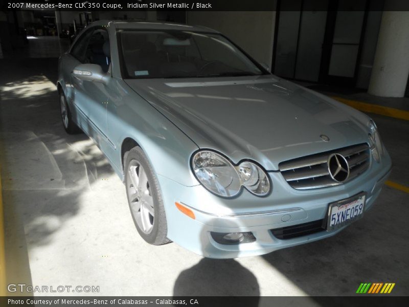 Iridium Silver Metallic / Black 2007 Mercedes-Benz CLK 350 Coupe