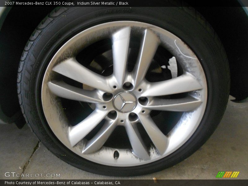 Iridium Silver Metallic / Black 2007 Mercedes-Benz CLK 350 Coupe