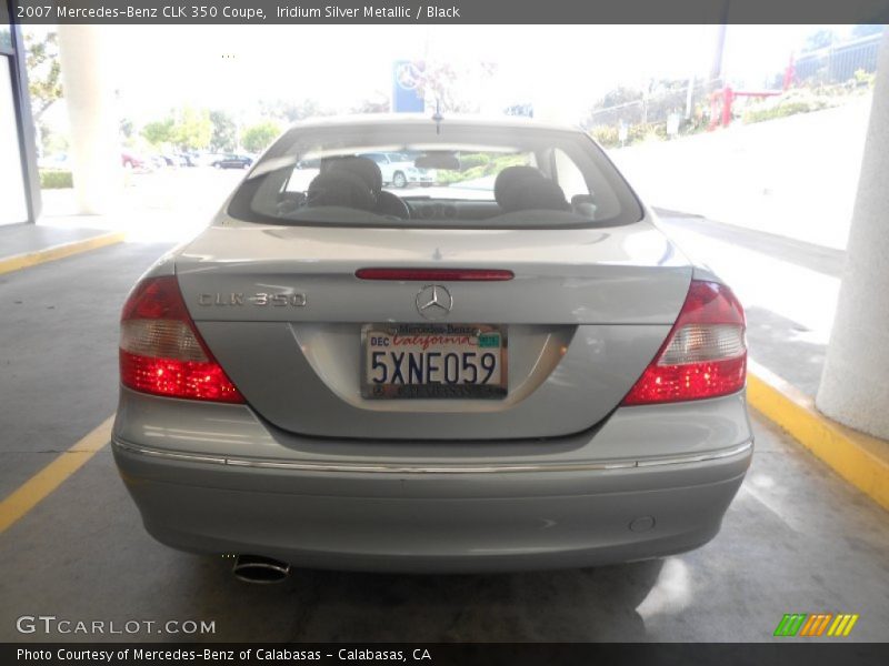 Iridium Silver Metallic / Black 2007 Mercedes-Benz CLK 350 Coupe