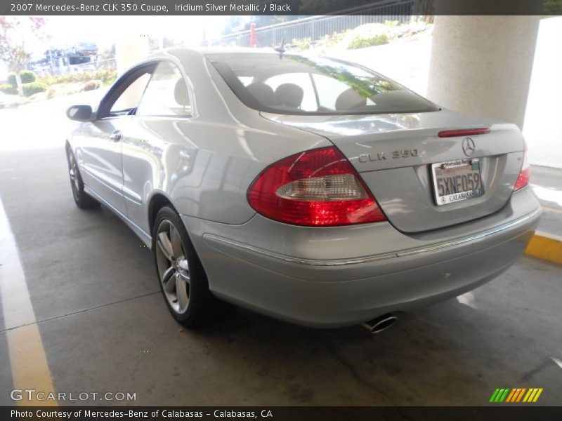 Iridium Silver Metallic / Black 2007 Mercedes-Benz CLK 350 Coupe