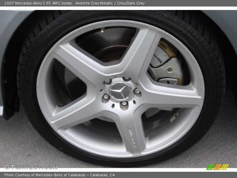 Andorite Grey Metallic / Grey/Dark Grey 2007 Mercedes-Benz S 65 AMG Sedan