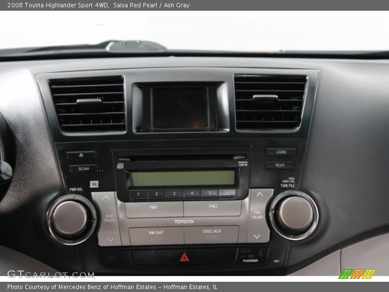 Salsa Red Pearl / Ash Gray 2008 Toyota Highlander Sport 4WD