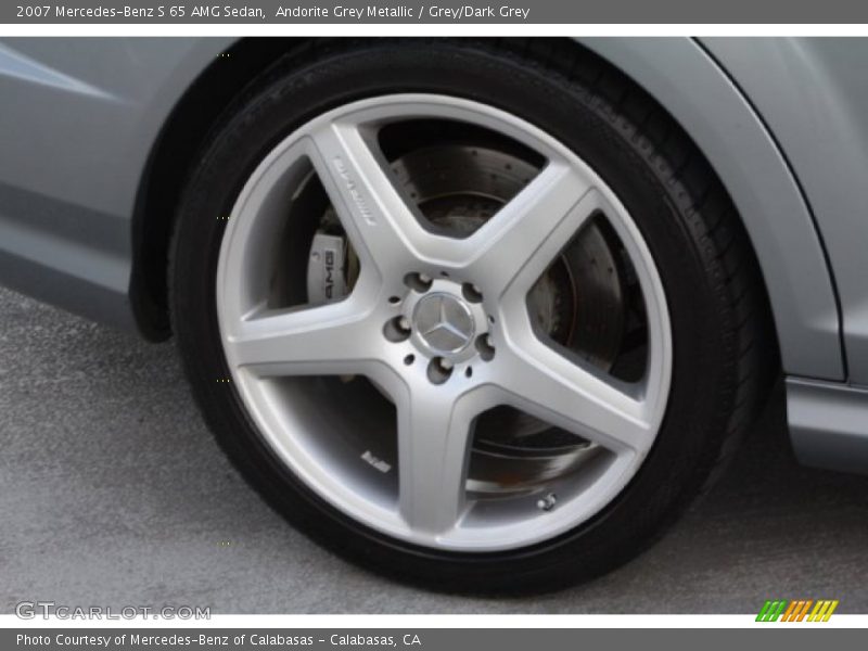 Andorite Grey Metallic / Grey/Dark Grey 2007 Mercedes-Benz S 65 AMG Sedan