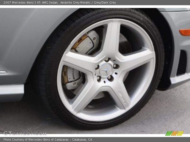 Andorite Grey Metallic / Grey/Dark Grey 2007 Mercedes-Benz S 65 AMG Sedan