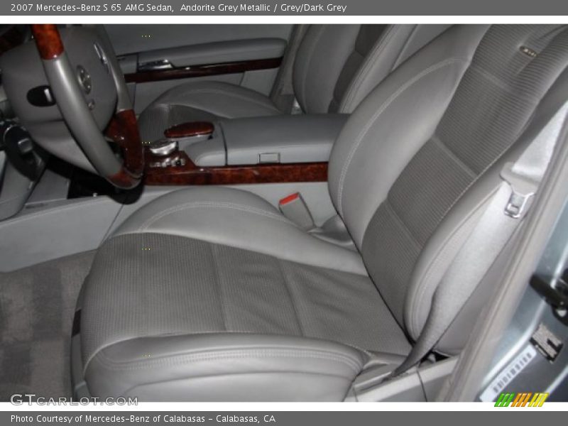 Andorite Grey Metallic / Grey/Dark Grey 2007 Mercedes-Benz S 65 AMG Sedan