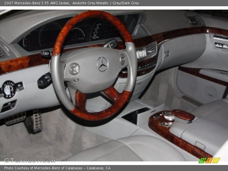 Andorite Grey Metallic / Grey/Dark Grey 2007 Mercedes-Benz S 65 AMG Sedan