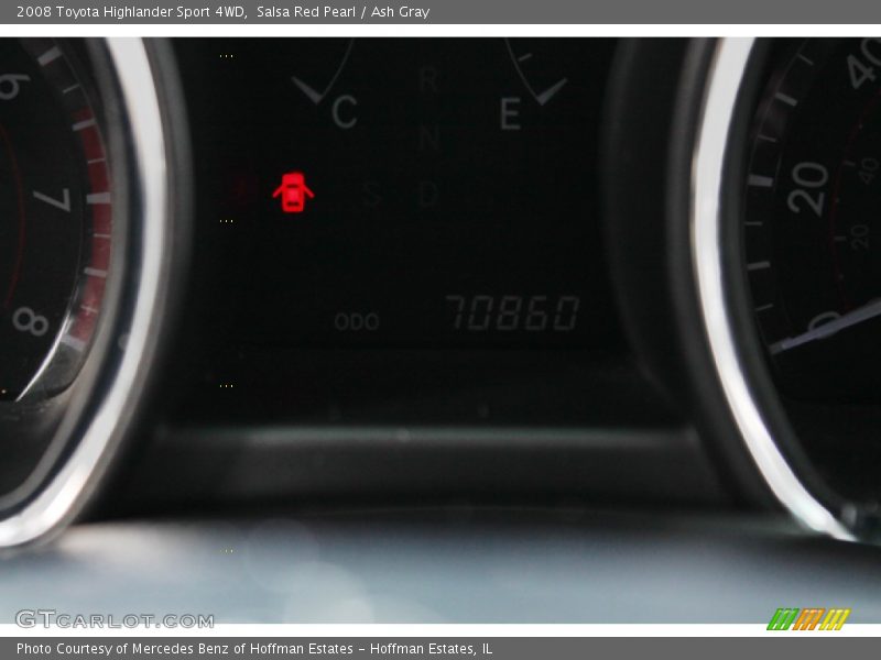 Salsa Red Pearl / Ash Gray 2008 Toyota Highlander Sport 4WD