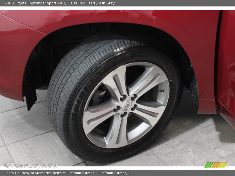 Salsa Red Pearl / Ash Gray 2008 Toyota Highlander Sport 4WD