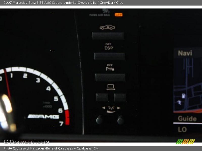 Andorite Grey Metallic / Grey/Dark Grey 2007 Mercedes-Benz S 65 AMG Sedan