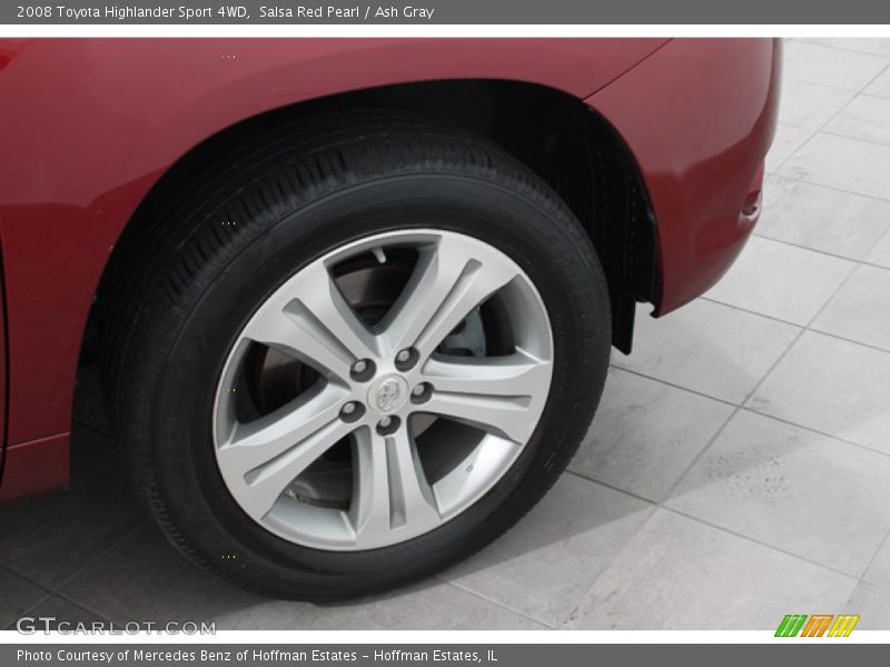 Salsa Red Pearl / Ash Gray 2008 Toyota Highlander Sport 4WD