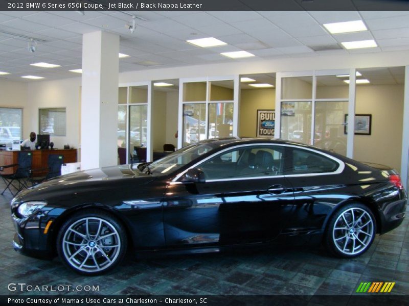Jet Black / Black Nappa Leather 2012 BMW 6 Series 650i Coupe