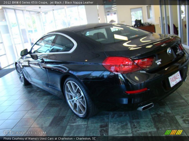 Jet Black / Black Nappa Leather 2012 BMW 6 Series 650i Coupe