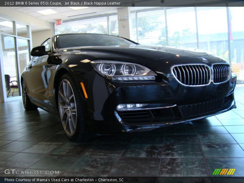 Jet Black / Black Nappa Leather 2012 BMW 6 Series 650i Coupe