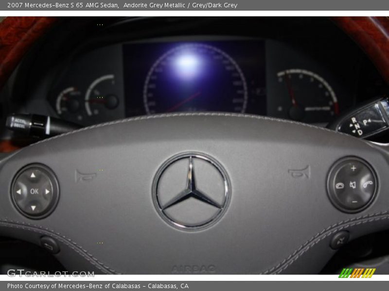 Andorite Grey Metallic / Grey/Dark Grey 2007 Mercedes-Benz S 65 AMG Sedan