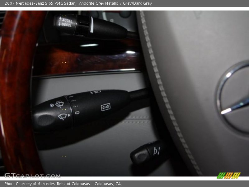 Andorite Grey Metallic / Grey/Dark Grey 2007 Mercedes-Benz S 65 AMG Sedan