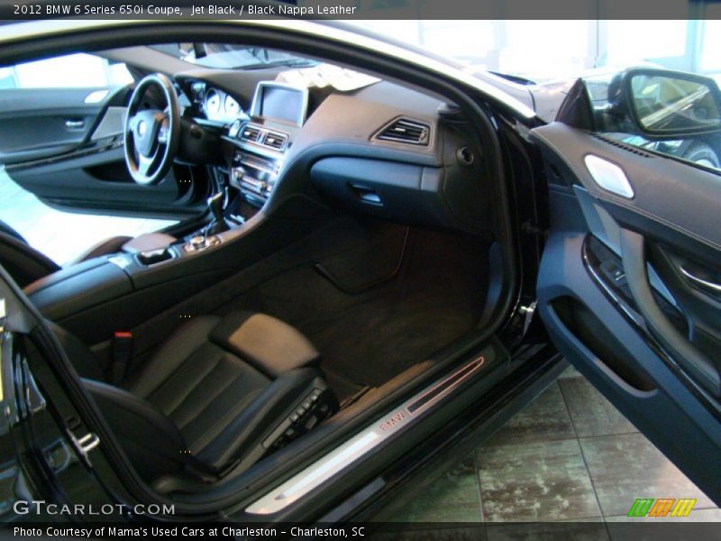 Jet Black / Black Nappa Leather 2012 BMW 6 Series 650i Coupe