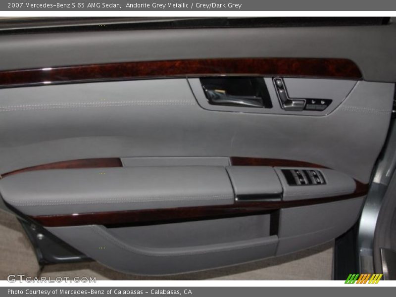 Andorite Grey Metallic / Grey/Dark Grey 2007 Mercedes-Benz S 65 AMG Sedan