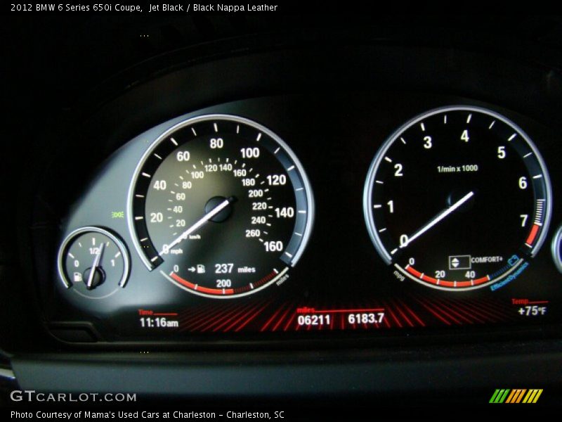  2012 6 Series 650i Coupe 650i Coupe Gauges