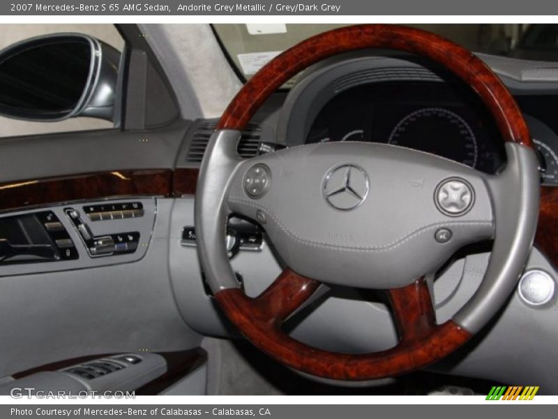 Andorite Grey Metallic / Grey/Dark Grey 2007 Mercedes-Benz S 65 AMG Sedan