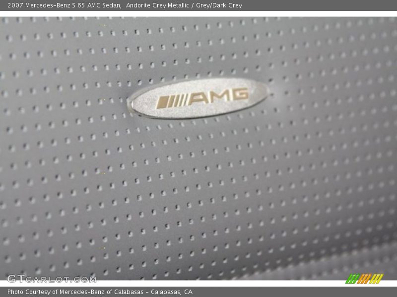Andorite Grey Metallic / Grey/Dark Grey 2007 Mercedes-Benz S 65 AMG Sedan