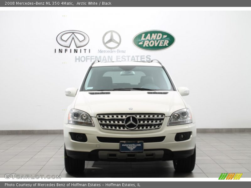Arctic White / Black 2008 Mercedes-Benz ML 350 4Matic