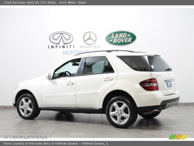 Arctic White / Black 2008 Mercedes-Benz ML 350 4Matic