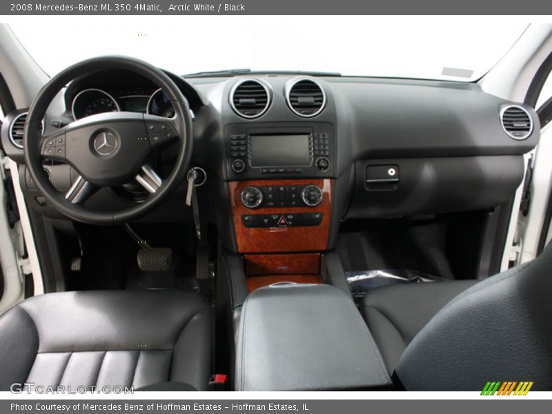 Arctic White / Black 2008 Mercedes-Benz ML 350 4Matic