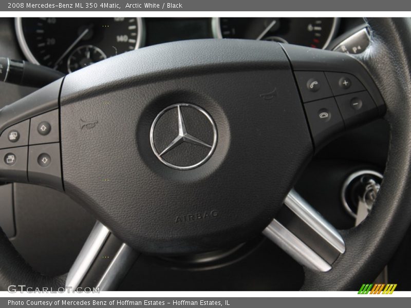 Arctic White / Black 2008 Mercedes-Benz ML 350 4Matic