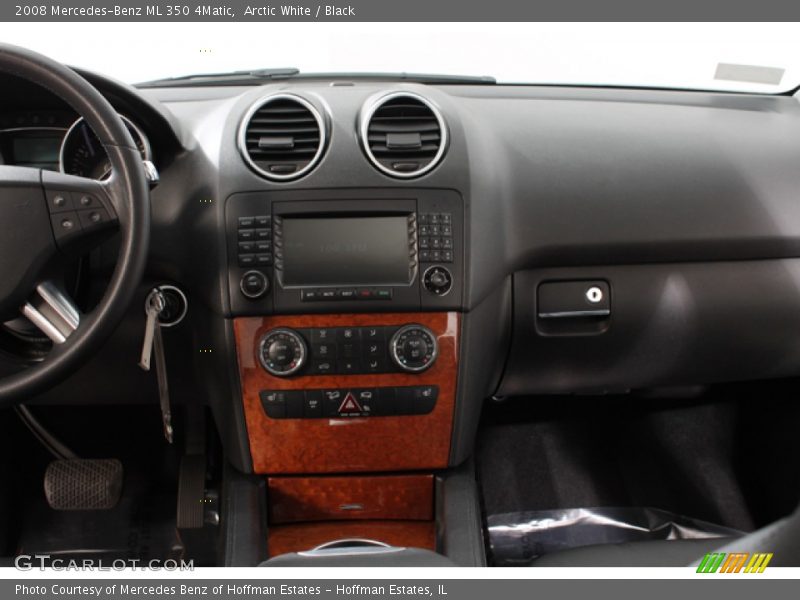 Arctic White / Black 2008 Mercedes-Benz ML 350 4Matic