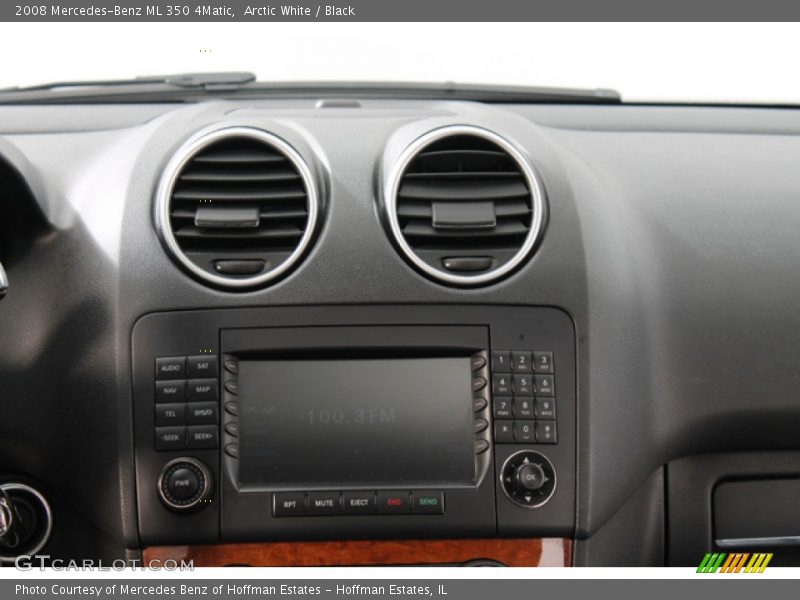 Arctic White / Black 2008 Mercedes-Benz ML 350 4Matic