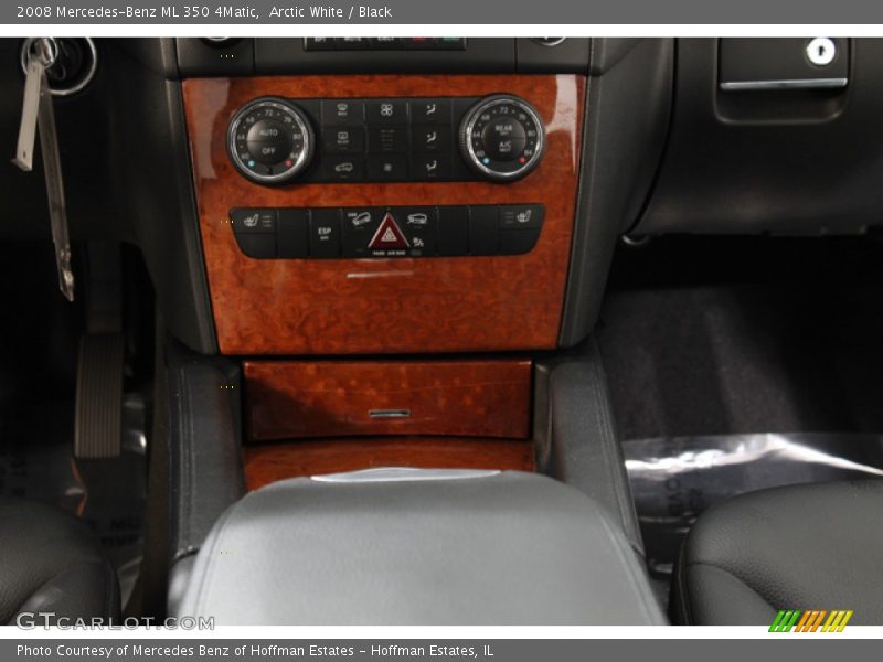 Arctic White / Black 2008 Mercedes-Benz ML 350 4Matic