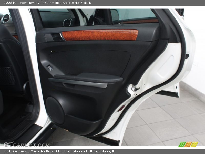 Arctic White / Black 2008 Mercedes-Benz ML 350 4Matic