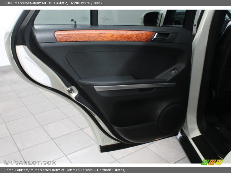 Arctic White / Black 2008 Mercedes-Benz ML 350 4Matic