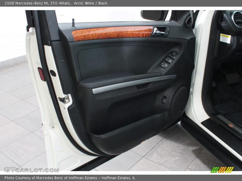Arctic White / Black 2008 Mercedes-Benz ML 350 4Matic