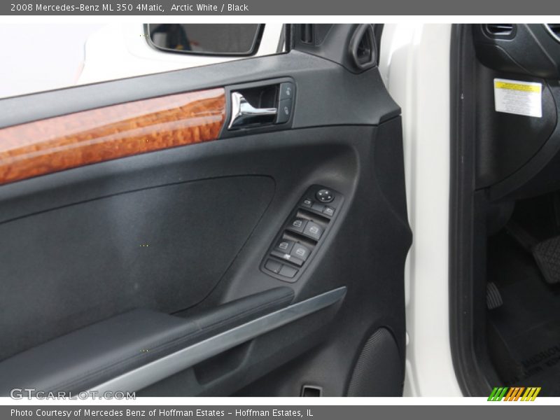 Arctic White / Black 2008 Mercedes-Benz ML 350 4Matic