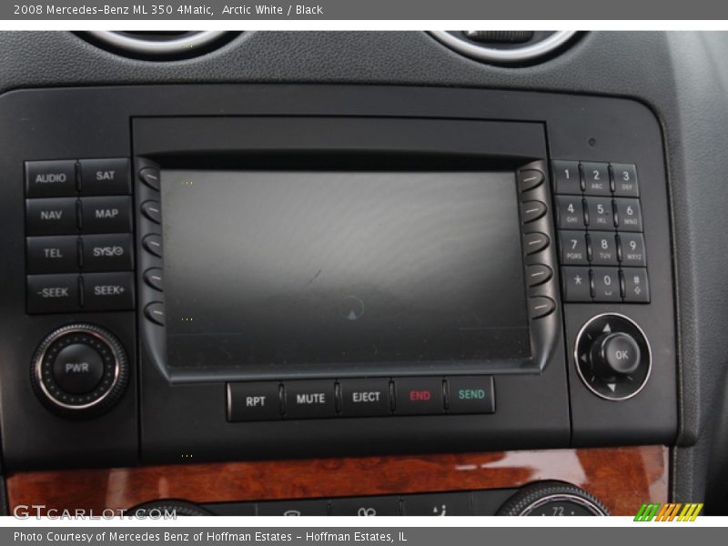 Arctic White / Black 2008 Mercedes-Benz ML 350 4Matic