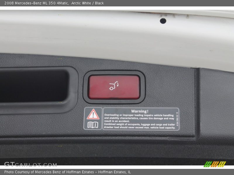 Arctic White / Black 2008 Mercedes-Benz ML 350 4Matic