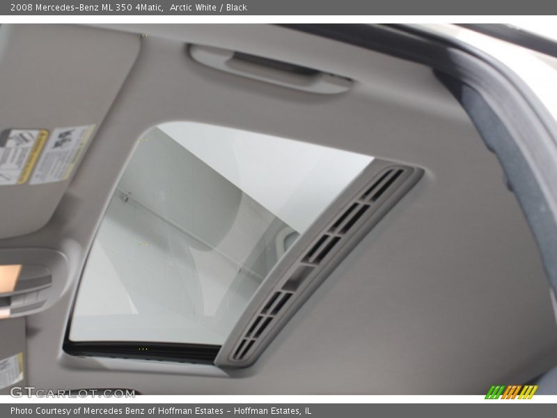 Arctic White / Black 2008 Mercedes-Benz ML 350 4Matic