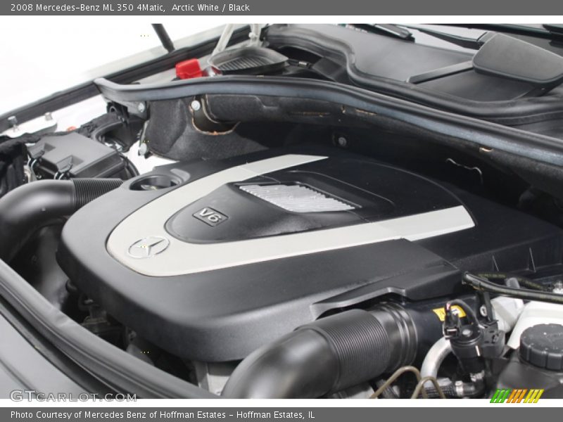 Arctic White / Black 2008 Mercedes-Benz ML 350 4Matic