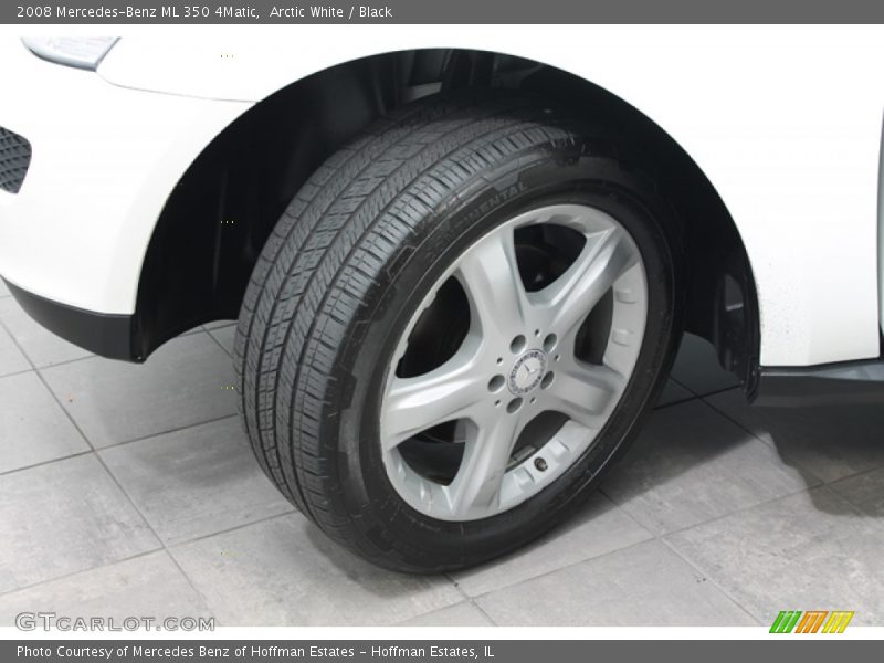 Arctic White / Black 2008 Mercedes-Benz ML 350 4Matic
