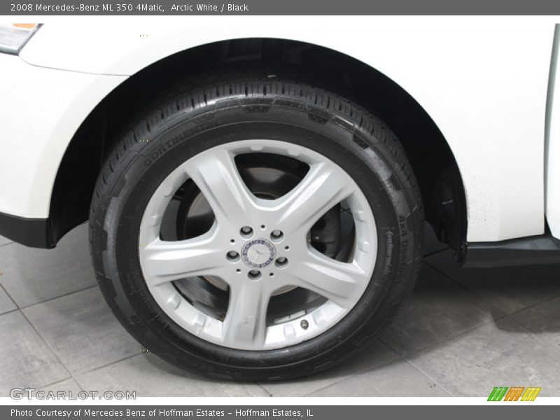 Arctic White / Black 2008 Mercedes-Benz ML 350 4Matic