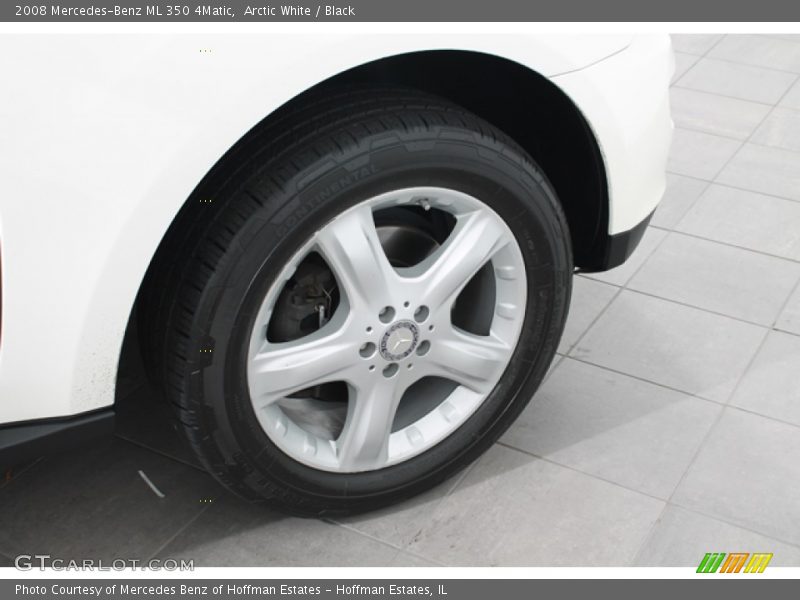 Arctic White / Black 2008 Mercedes-Benz ML 350 4Matic