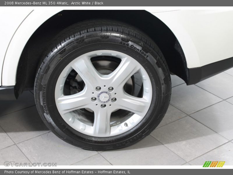 Arctic White / Black 2008 Mercedes-Benz ML 350 4Matic