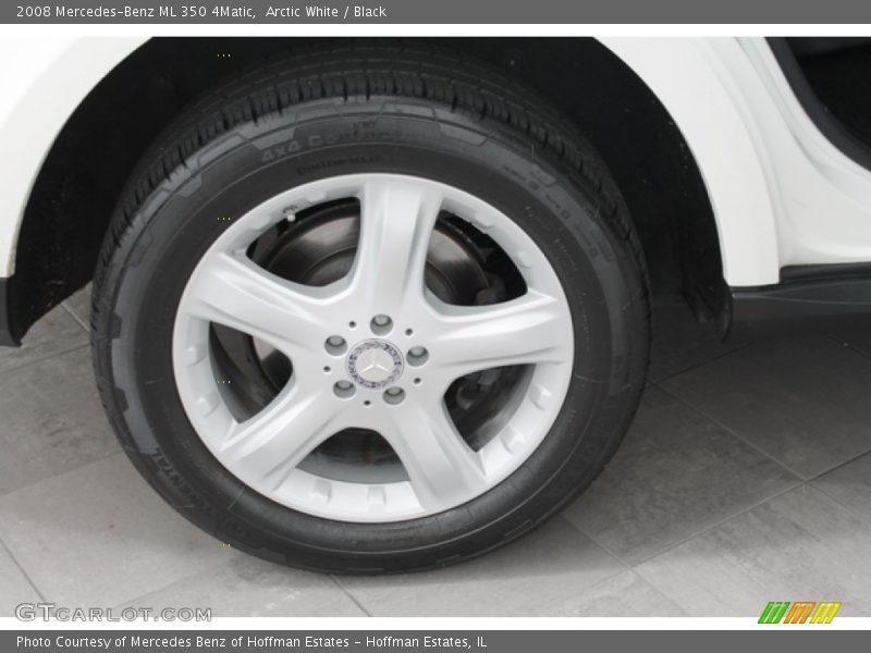 Arctic White / Black 2008 Mercedes-Benz ML 350 4Matic
