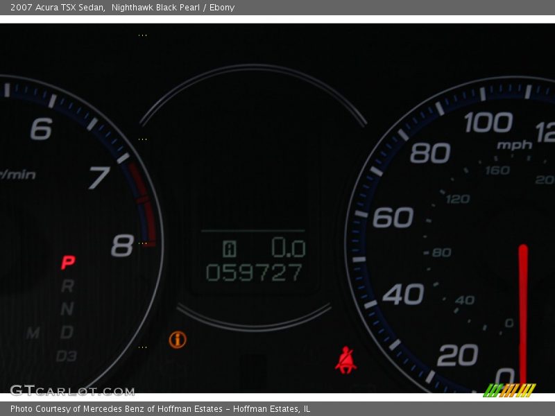 Nighthawk Black Pearl / Ebony 2007 Acura TSX Sedan