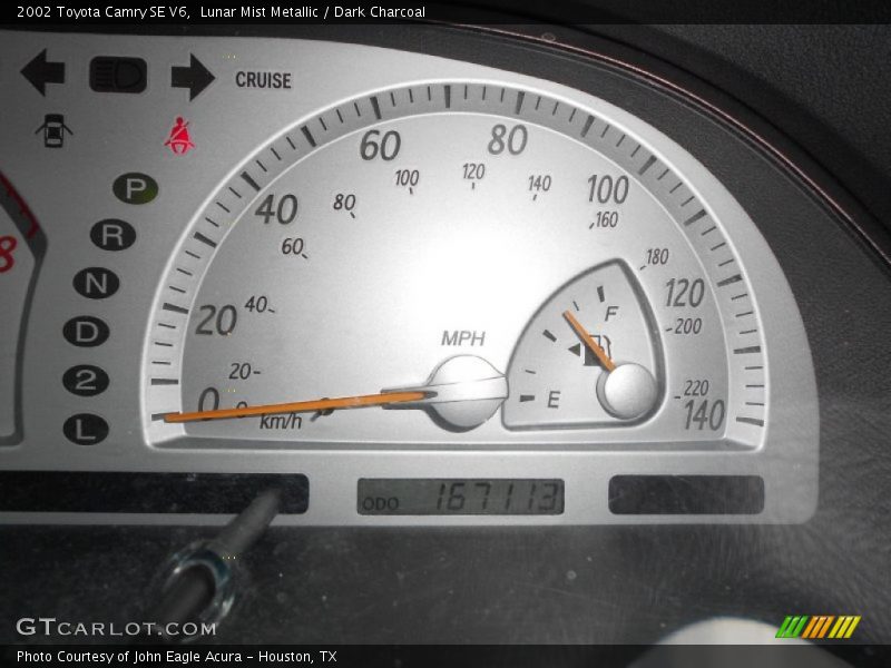 Lunar Mist Metallic / Dark Charcoal 2002 Toyota Camry SE V6